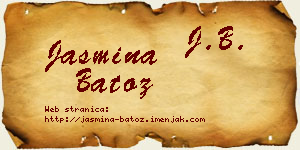 Jasmina Batoz vizit kartica
